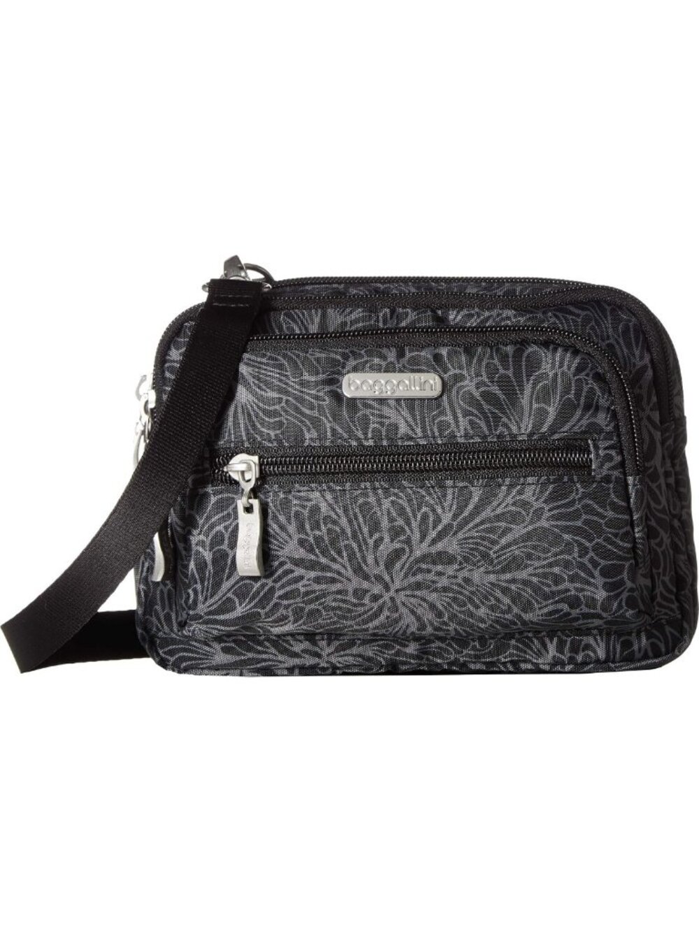 Lightweight Triple Zip Crossbody Bag for Women - Convertible Fanny Pack & Belt